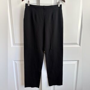 Eileen Fisher Black Stretch Ponte Elastic Waist Pants Sz Small